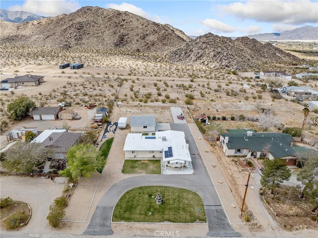 9160 Ox Bow Rd, Lucerne Valley, CA 92356 - drone / aerial view with a mountain view