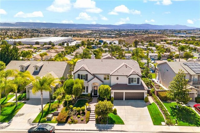 38925 Cherry Point Ln, Murrieta, CA 92563 - birds eye view of property featuring a mountain view and a residential view