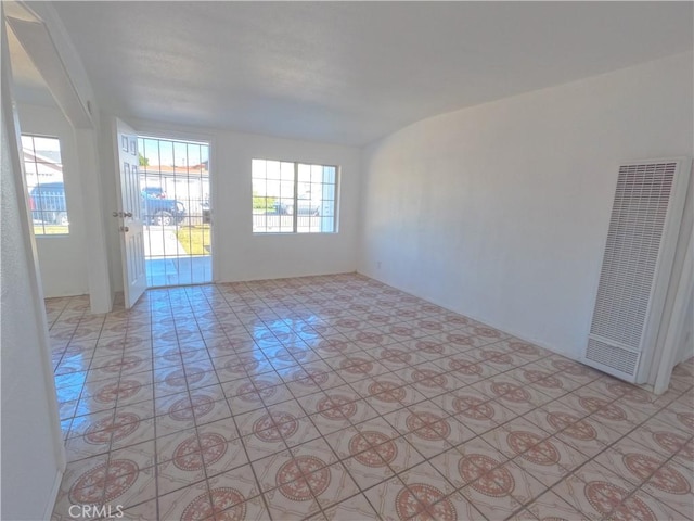 empty room featuring visible vents