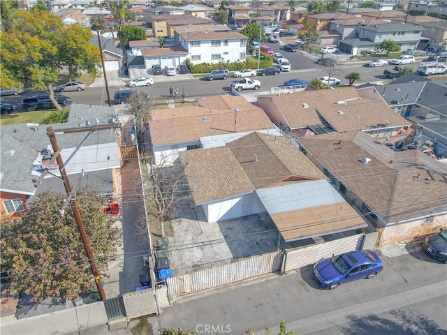 drone / aerial view with a residential view