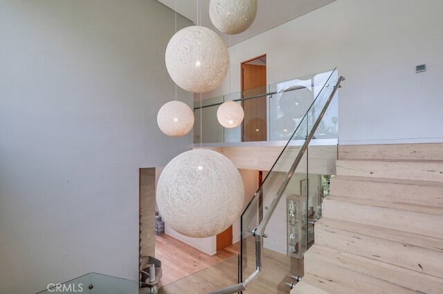 737 N Cherokee Ave, Los Angeles, CA 90038 - stairs with wood finished floors
