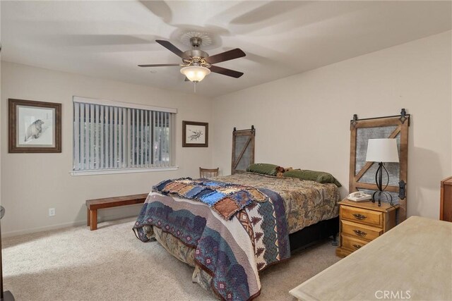 7528 Humboldt Rd, Butte Meadows, CA 95942 - carpeted bedroom with a ceiling fan and baseboards