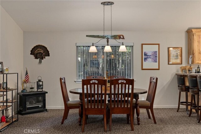 7528 Humboldt Rd, Butte Meadows, CA 95942 - carpeted dining room featuring baseboards