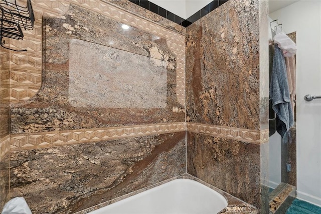 bathroom with a bathtub