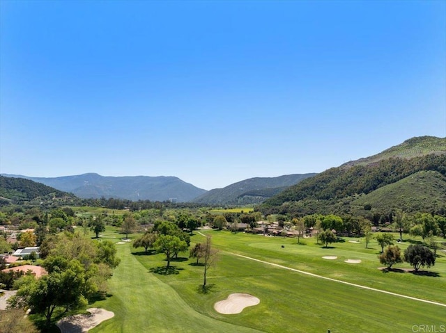 16270 Pauma Valley Dr, Pauma Valley, CA 92061 - surrounding community with a mountain view, view of golf course, and a lawn