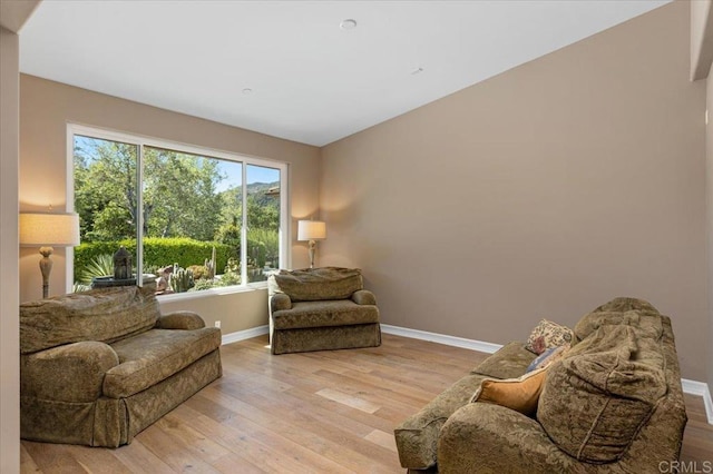 16270 Pauma Valley Dr, Pauma Valley, CA 92061 - sitting room featuring baseboards and light wood-style floors