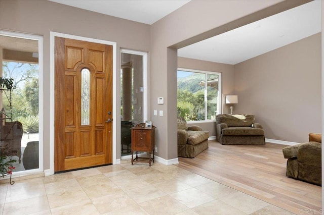 16270 Pauma Valley Dr, Pauma Valley, CA 92061 - entrance foyer with baseboards and light tile patterned floors
