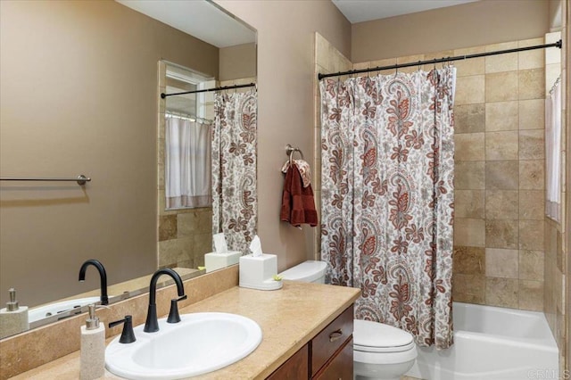 16270 Pauma Valley Dr, Pauma Valley, CA 92061 - full bathroom featuring vanity and shower / bath combo with shower curtain