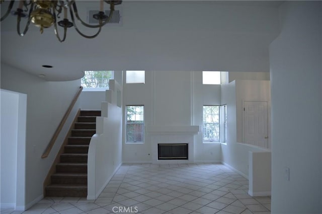 24391 Rue De Gauguin, Laguna Niguel, CA 92677 - interior space with visible vents, stairs, light tile patterned flooring, and a healthy amount of sunlight