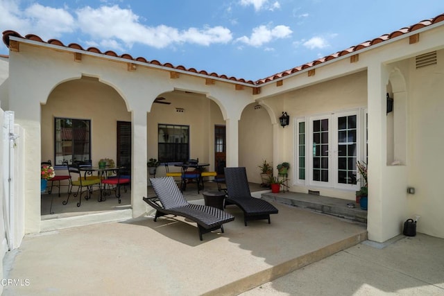 1441 Cleveland Rd, Glendale, CA 91202 - view of patio / terrace with french doors