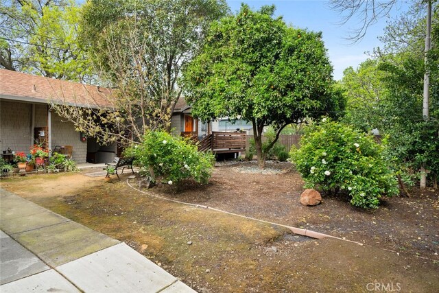 282 E 8th St, Chico, CA 95928 - view of yard with a wooden deck