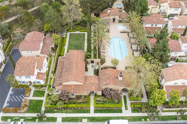bird's eye view featuring a residential view