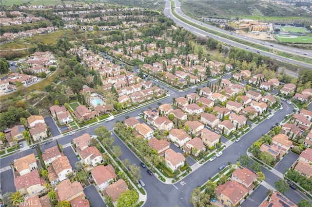 birds eye view of property featuring a residential view