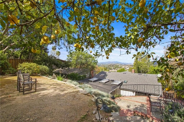 336 Redwood Dr, Pasadena, CA 91105 - fenced yard with a mountain view