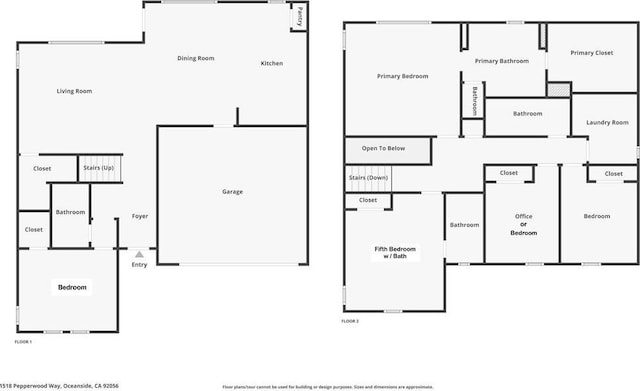 1518 Pepperwood Way, Oceanside, CA 92056 - property floor plan
