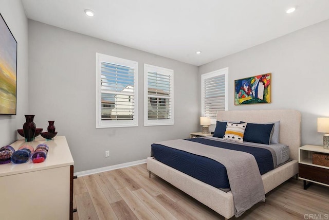 1518 Pepperwood Way, Oceanside, CA 92056 - bedroom with light wood-type flooring, baseboards, and recessed lighting