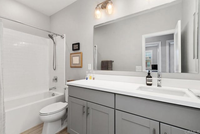 1518 Pepperwood Way, Oceanside, CA 92056 - full bath featuring vanity, shower / washtub combination, and wood finished floors