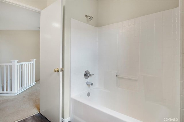 full bath with washtub / shower combination