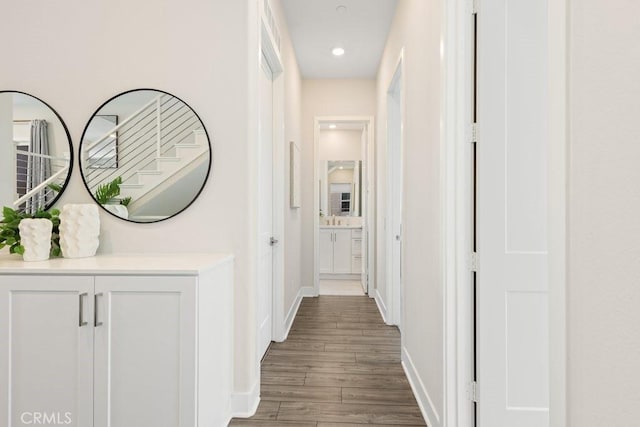 108 Shear, Irvine, CA 92618 - hallway with wood finished floors and baseboards