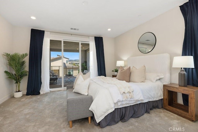 108 Shear, Irvine, CA 92618 - carpeted bedroom featuring access to outside, baseboards, and recessed lighting
