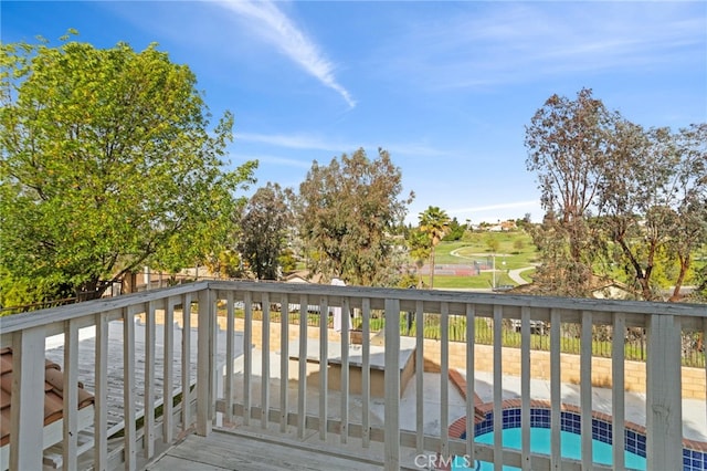 6816 Ridgeside Dr, Riverside, CA 92506 - deck with view of golf course