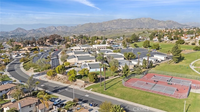 6816 Ridgeside Dr, Riverside, CA 92506 - aerial view of residential area featuring a mountain backdrop