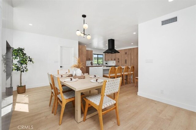 2037 Rayshire St, Thousand Oaks, CA 91362 - dining area featuring light wood-style flooring, baseboards, and recessed lighting