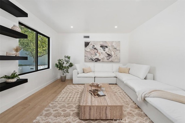 2037 Rayshire St, Thousand Oaks, CA 91362 - living area featuring wood finished floors, recessed lighting, and baseboards
