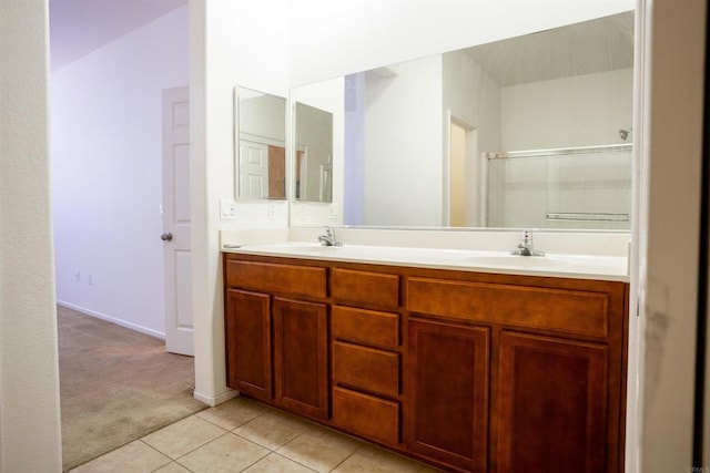 422 Cool Creek Ct Unit 5, Brawley, CA 92227 - full bathroom with double vanity and tile patterned floors