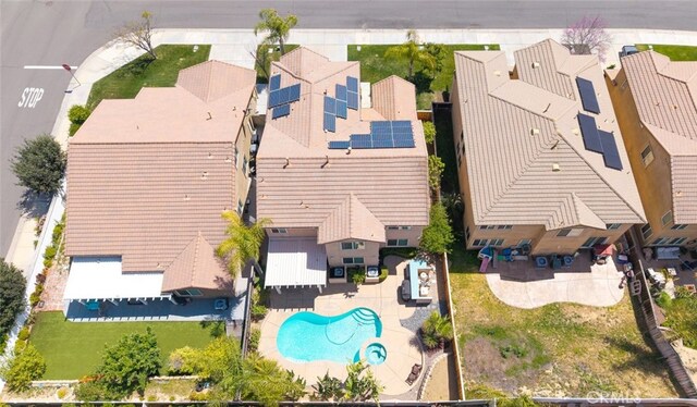 birds eye view of property featuring a residential view