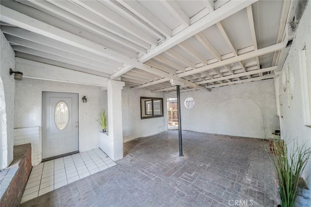 932 S Bon View Ave, Ontario, CA 91761 - entrance foyer with brick patterned floors