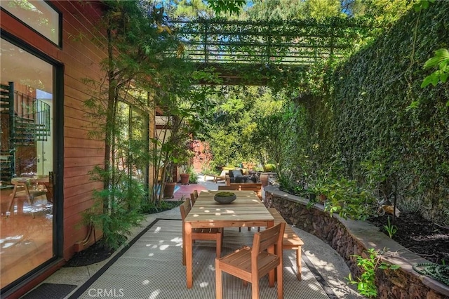 9955 Westwanda Dr, Beverly Hills, CA 90210 - view of patio / terrace with outdoor dining space