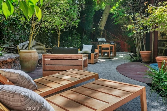 9955 Westwanda Dr, Beverly Hills, CA 90210 - view of patio / terrace with a deck