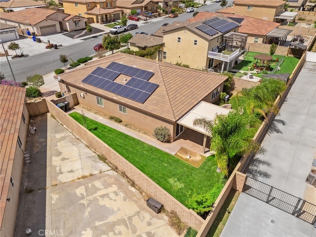 drone / aerial view featuring a residential view