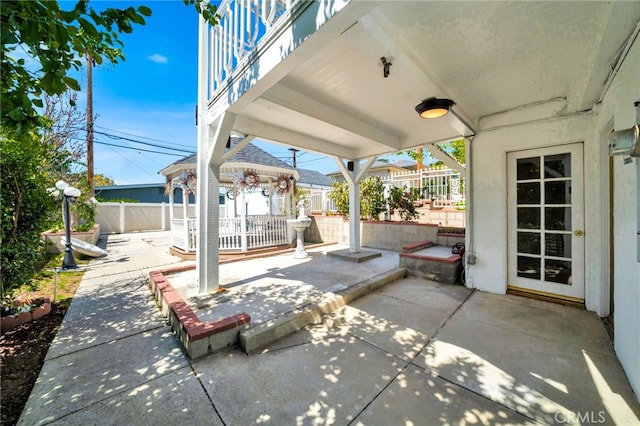 view of patio / terrace with fence
