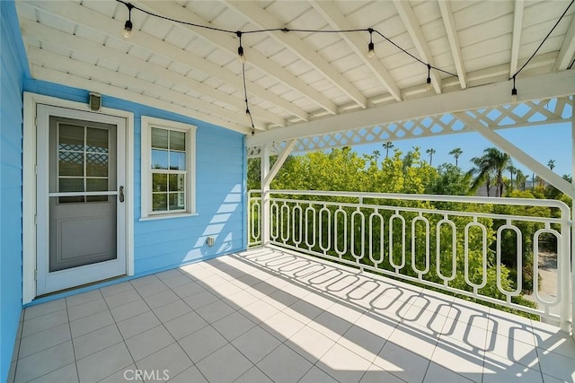 view of balcony