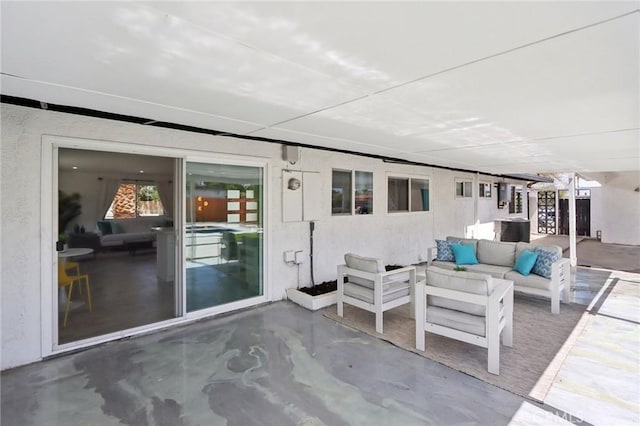 845 W Gateway Dr, Palm Springs, CA 92262 - view of patio / terrace featuring an outdoor hangout area