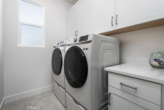 120 Zawn, Irvine, CA 92618 - clothes washing area with washer and clothes dryer, baseboards, and cabinet space