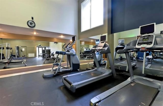 view of gym