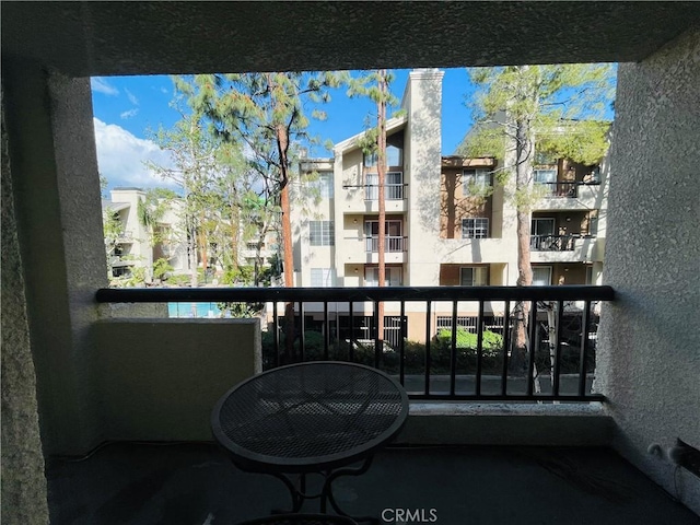 view of balcony