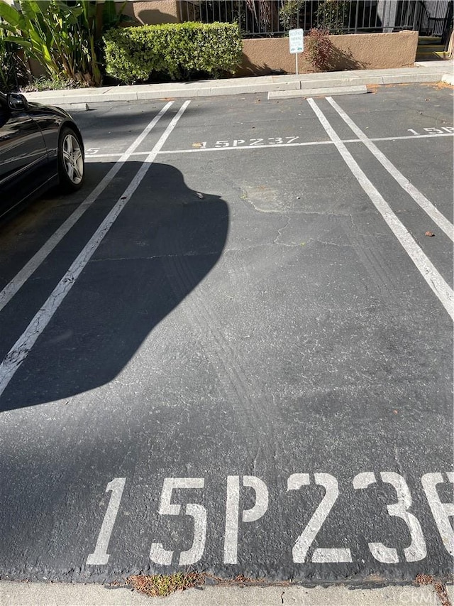 view of uncovered parking lot