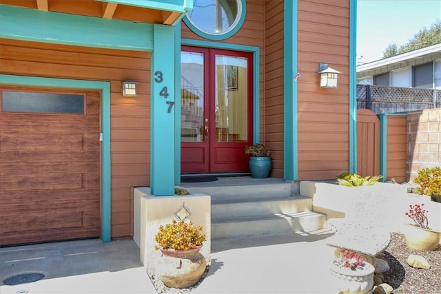 347 Ivar St, Cambria, CA 93428 - view of exterior entry with french doors