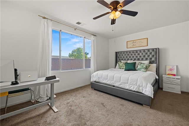 32177 Clear Springs Dr, Winchester, CA 92596 - bedroom with carpet flooring, an office area, and a ceiling fan