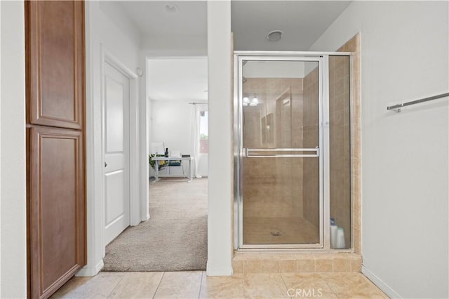32177 Clear Springs Dr, Winchester, CA 92596 - bathroom featuring a stall shower and tile patterned floors