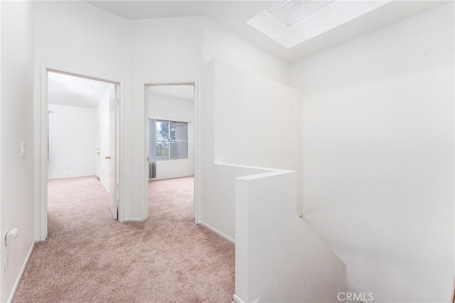 hallway with carpet