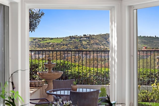 view of balcony