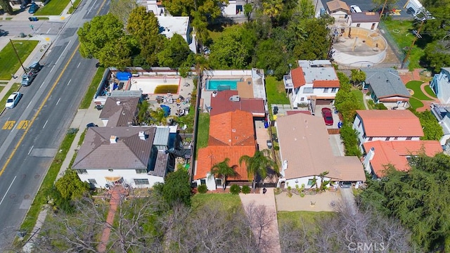 drone / aerial view featuring a residential view