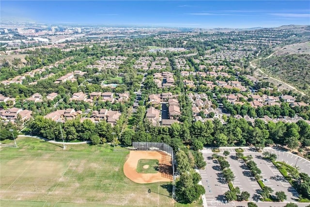 birds eye view of property featuring a residential view