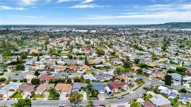 drone / aerial view featuring a residential view