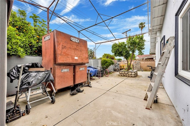 view of patio / terrace with a fenced backyard